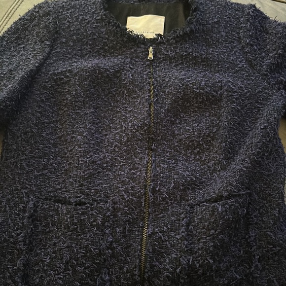 Rebecca Taylor Purple Boucle Fringe Blazer💜💜💜 - Picture 3 of 9